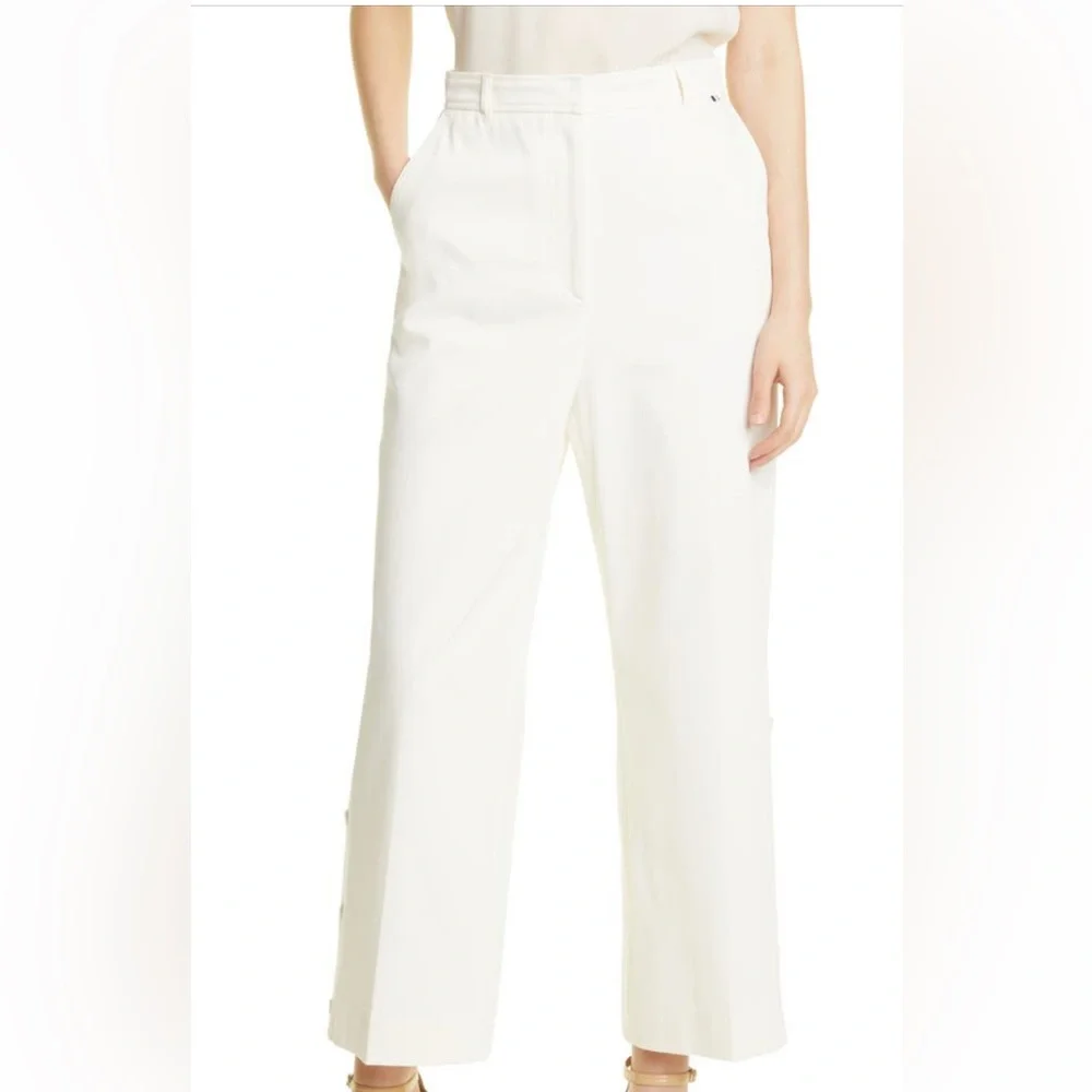NWT Off-White Wide Legged Ankle Pants - Picture 1 of 7